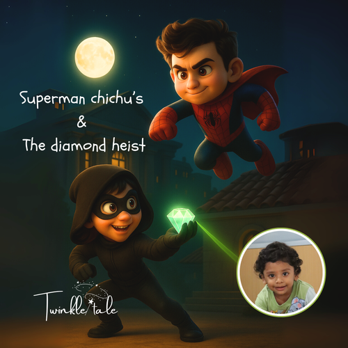 Superman Chichu & The diamond heist_Boy – A Personalized Premium Adventure Story book.
