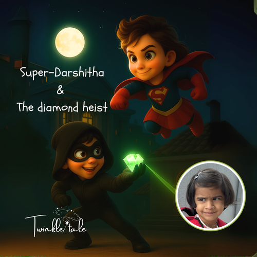 Superman Chichu & The diamond heist_Girl – A Personalized Premium Adventure Story book.