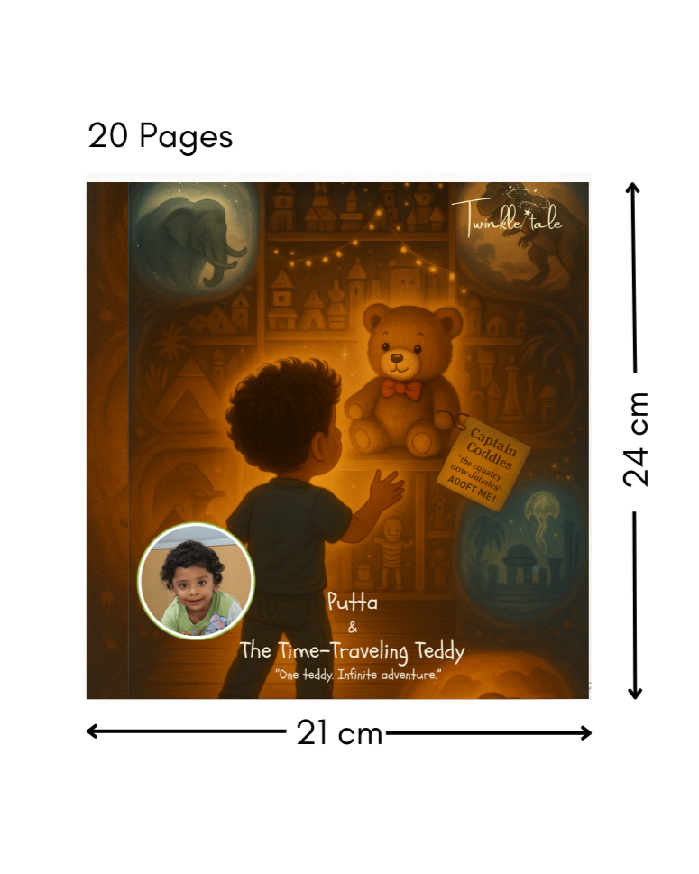 The Time-Traveling Teddy Boy – A Personalized Premium Adventure Story book.