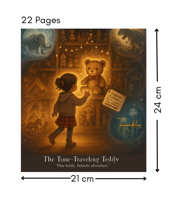 The Time-Traveling Teddy Girl – A Personalized Premium Adventure Story book.
