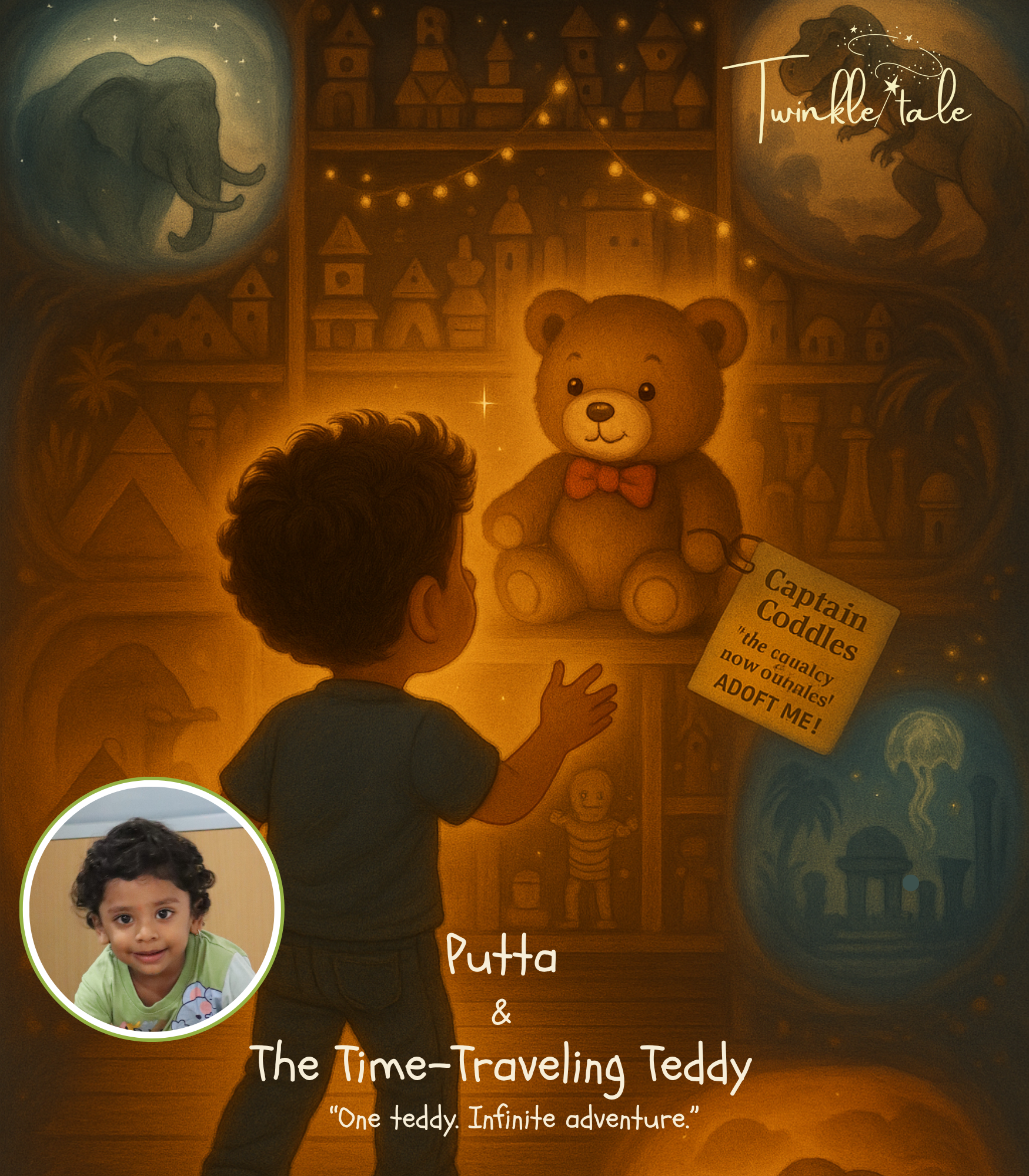 The Time-Traveling Teddy Boy – A Personalized Premium Adventure Story book.